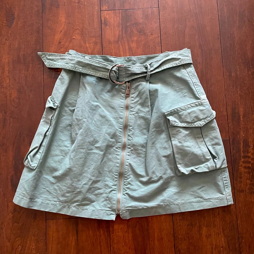 Cristina Lei army green skirt